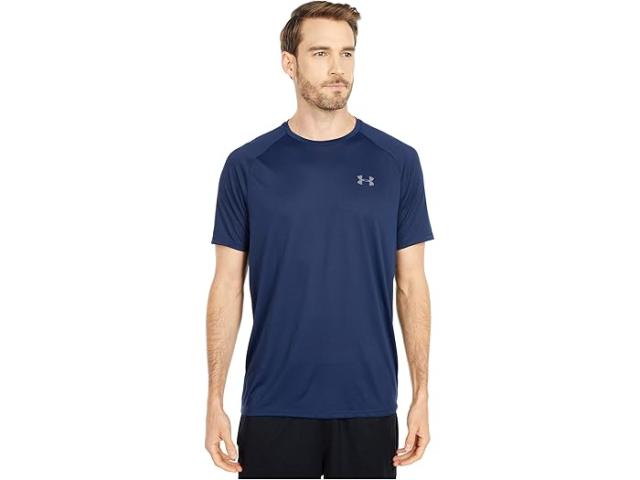 (取寄) アンダーアーマー メンズ Ua テック 2.0 ショート スリーブ ティー Under Armour men UA Tech 2.0 Short Sleeve Tee Academy/Graphite