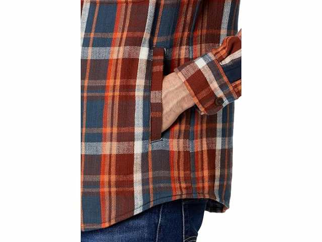 (取寄) エルエルビーン メンズ シグニチャー ヘリテージ テクスチャー フランネル プレイド フーデット シャツ L.L.Bean men L.L.Bean Signature Heritage Textured Flannel Plaid Hooded Shirt Dark Marinerの通販は