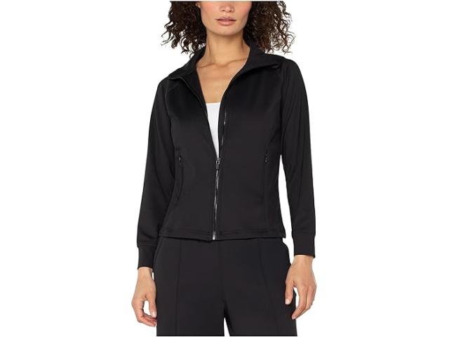 (取寄) リバプールロサンゼルス レディース フル ジップ シーム テック ニット ジャケット Liverpool Los Angeles women Full Zip Seamed Tech Knit Jacket Black