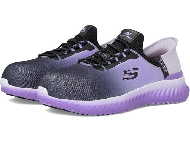 (取寄) スケッチャーズ ワーク レディース ティリドゥ - コンプ トゥ SKECHERS Work women Tilido - Ombray Comp Toe Black/Purple
