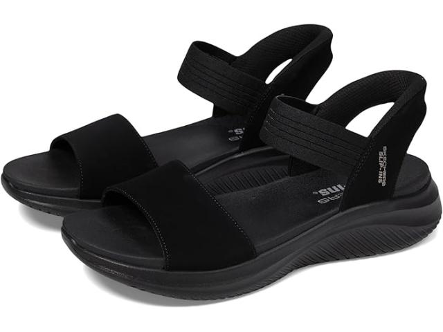 (取寄) スケッチャーズ レディース ウルトラ フレックス 3.0 - サマービル ハンズ フリー スリップ-インス SKECHERS women Ultra Flex 3.0 - Summerville Hands Free Slip-Ins Black/Black