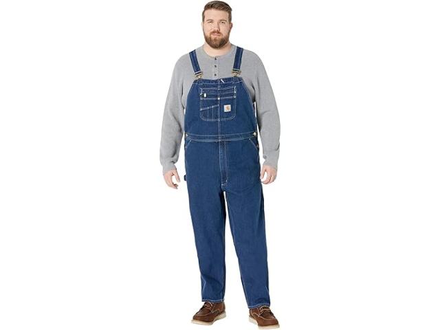 (取寄) カーハート メンズ ルーズ フィット デニム ビブ オーバーオール Carhartt men Loose Fit Denim Bib Overalls Darkstone