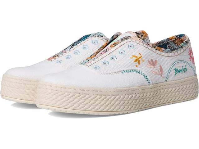 (取寄) ブローフィッシュ マリブ レディース スーパー スウィート スリッポン シューズ Blowfish Malibu women Super Sweet Slip On Shoes White Twill Fabric