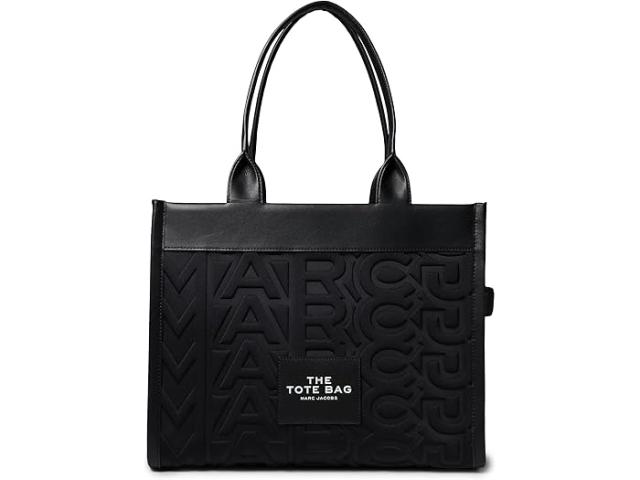 (取寄) マークジェイコブス レディース ザ モノグラム ネオプレーン ラージ トート バッグ Marc Jacobs women The Monogram Neoprene Large Tote Bag Blackの通販は