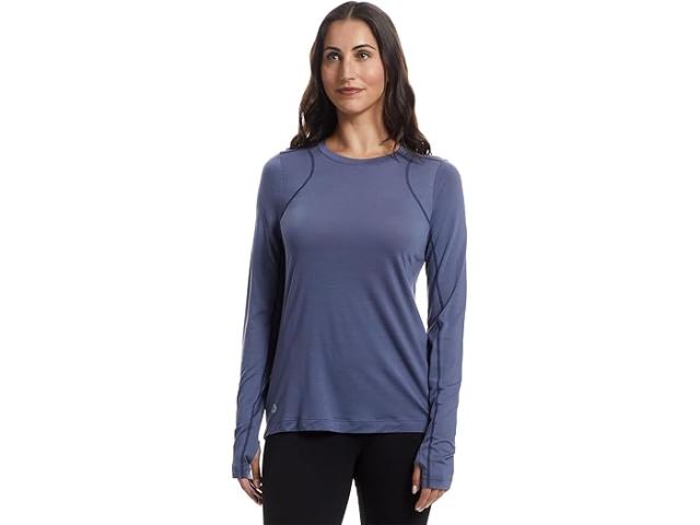 (取寄) スマートウール レディース アクティブ ロング スリーブ Smartwool women Active Long Sleeve Nightfall Blue