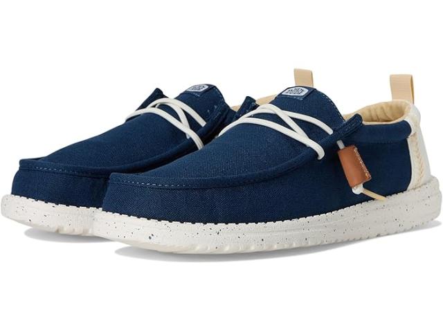 (取寄) ヘイ デュード メンズ ウォーリー サマー リネン Hey Dude men Wally Summer Linen Sargasso Blue/White