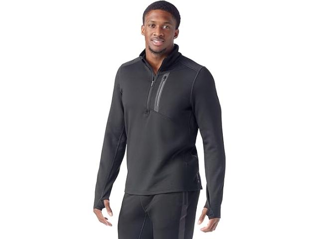 (取寄) スマートウール メンズ アクティブ フリース 1/2 ジップ Smartwool men Active Fleece 1/2 Zip Black