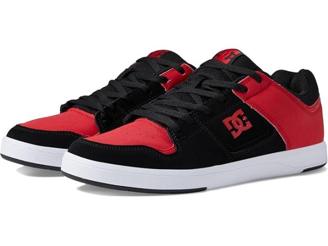 (取寄) DC メンズ キュア カジュアル ロウ トップ スケート シューズ スニーカー DC men Cure Casual Low Top Skate Shoes Sneakers Black/Red/Black