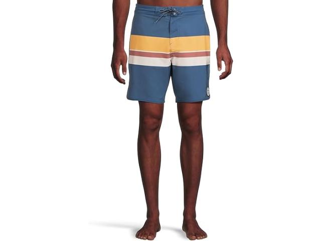 (取寄) オニール メンズ クルーザー ストライプ スカルプ 18 ボードショーツ O'Neill men Cruzer Stripe Scallop 18 Boardshorts Indigo