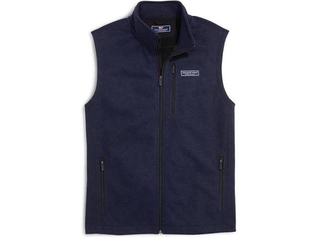 (取寄) ヴィンヤードヴァインズ メンズ マウンテン セーター フリース ベスト Vineyard Vines men Mountain Sweater Fleece Vest Nautical Navy