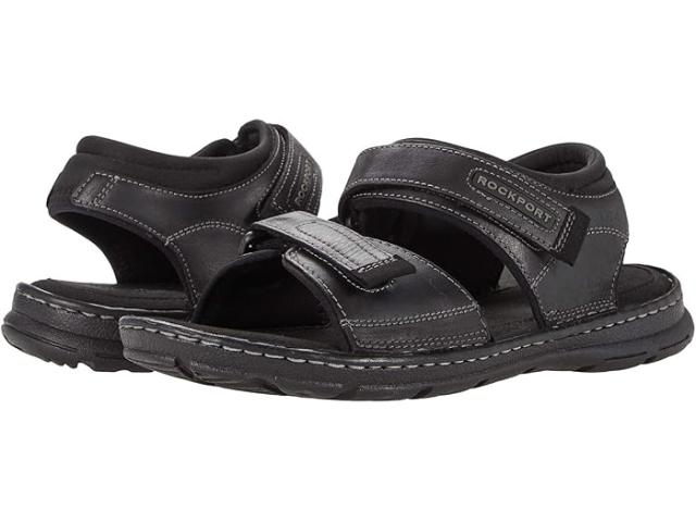 (取寄) ロックポート メンズ ダーウィン クオーター ストラップ Rockport men Rockport Darwyn Quarter Strap Black Leather II