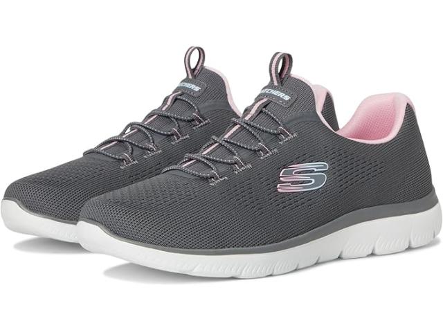 (取寄) スケッチャーズ レディース サミッツ - レディエント フロウ SKECHERS women Summits - Radiant Flow Charcoal/Pink