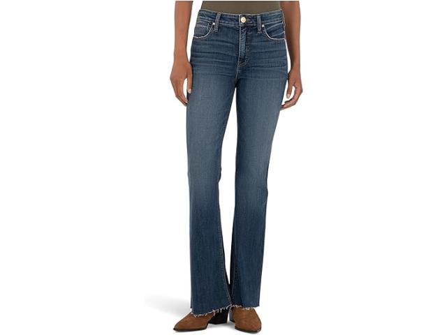 (取寄) カット フロム ザ クロス レディース ステラ ハイライズ ファブ AB フレア W/ロー ヘム KUT from the Kloth women Stella High-Rise Fab Ab Flare W/Raw Hem Intriguing