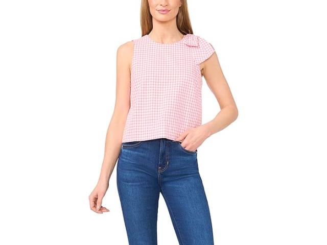 (取寄) シーシー レディース スリーブレス クルー ネック トップ W/ ショルダー ボウ CeCe women Sleevesless Crew Neck Top W/ Shoulder Bow Confetti