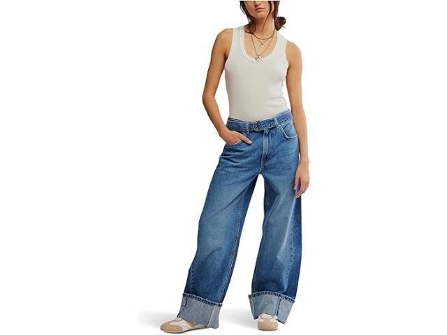 (取寄) フリーピープル レディース ウィー ザ フリー イースト ベイ カフド ジーンズ Free People women We The Free East Bay Cuffed Jeans Spunky