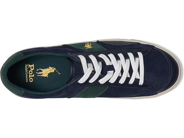 (取寄) ラルフローレン メンズ スエード トップ レース Polo Ralph Lauren men Polo Ralph Lauren Suede Leather-Sayer Sport-Sneakers-Low Top Lace Navy/Forest_1