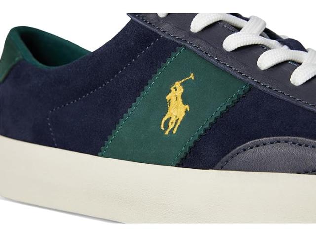 (取寄) ラルフローレン メンズ スエード トップ レース Polo Ralph Lauren men Polo Ralph Lauren Suede Leather-Sayer Sport-Sneakers-Low Top Lace Navy/Forest_5