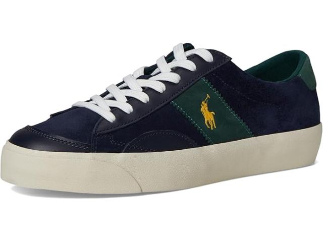 (取寄) ラルフローレン メンズ スエード トップ レース Polo Ralph Lauren men Polo Ralph Lauren Suede Leather-Sayer Sport-Sneakers-Low Top Lace Navy/Forest_6