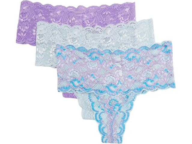 (取寄) コサベラ レディース ネバー セイ ネバー コンフィー ソリッド プリント トング 3-パック Cosabella women Never Say Never Comfie Solid Print Thong 3-Pack Linaria Fontana Fontana White