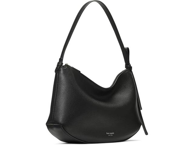 (取寄) ケイトスペード レディース ループ ペブルド レザー ラージ ショルダー バッグ Kate Spade New York women Loop Pebbled Leather Large Shoulder Bag Black