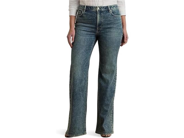 (取寄) ローレン ラルフローレン レディース プラス サイズ ハイライズ フレア ジーンズ イン ヘイズ ウォッシュ Lauren Ralph Lauren women Plus Size High-rise Flare Jeans In Haze Wash Haze Wash