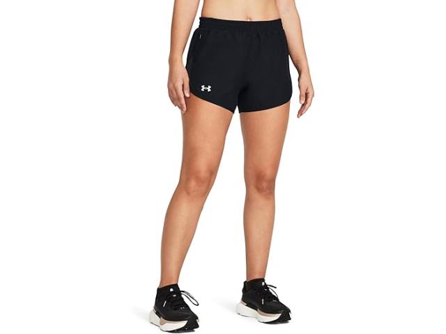 (取寄) アンダーアーマー レディース フライ バイ ショーツ Under Armour women Under Armour Fly By Shorts Black/Black/Reflective