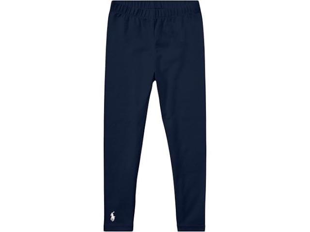 (取寄) ラルフローレン キッズ ガールズ ストレッチ コットン レギンス (リトル キッズ) Polo Ralph Lauren Kids girls Polo Ralph Lauren Kids Stretch Cotton Legging (Little Kids) Refined Navy