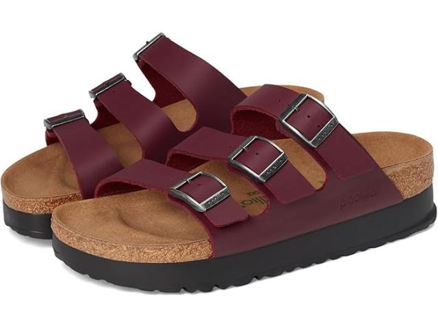 (取寄) ビルケンシュトック レディース パピリオ バイ フロリダ プラットフォーム - ビーガン Birkenstock women Papillio by Florida Platform - Vegan Zinfandel