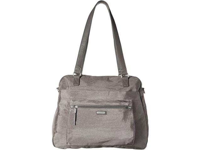 (取寄) バッガリーニ レディース オーバーナイト エクスパンダブル ラップトップ トート ウィズ Rfid フォン リスレット Baggallini women Baggallini Overnight Expandable Laptop Tote with RFID Phone Wristlet Sterling Shimmerの通販は