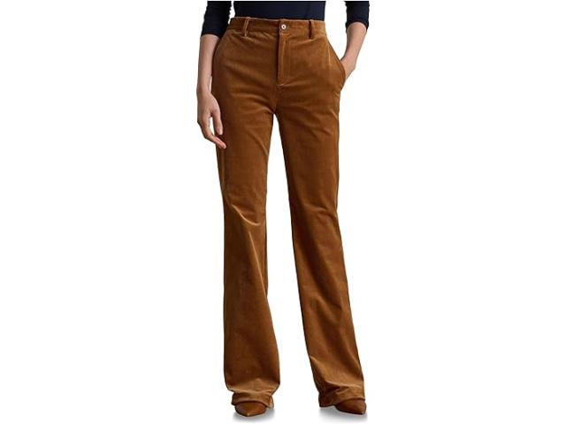 (取寄) ローレン ラルフローレン レディース ハイライズ コーデュロイ フレア パンツ Lauren Ralph Lauren women High-Rise Corduroy Flare Pants Cinnamon Bark