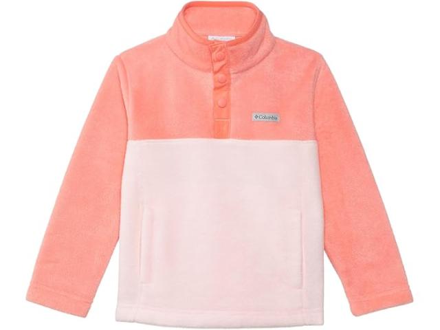 (取寄) コロンビア キッズ キッズ スティーンズ マウンテン リ 1/4 スナップ フリース プルオーバー (トドラー) Columbia Kids kids Steens Mountain II 1/4 Snap Fleece Pullover (Toddler) Satin Pink/Hot Coralの通販は