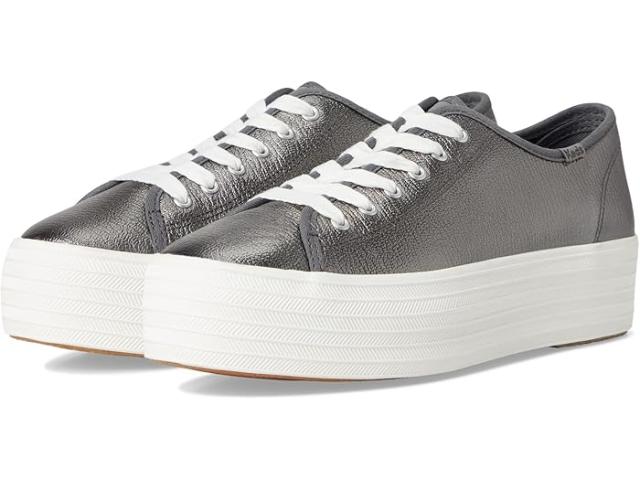 (取寄) ケッズ レディース トリプル アップ レザー Keds women Triple Up Leather Gunl llic Leather