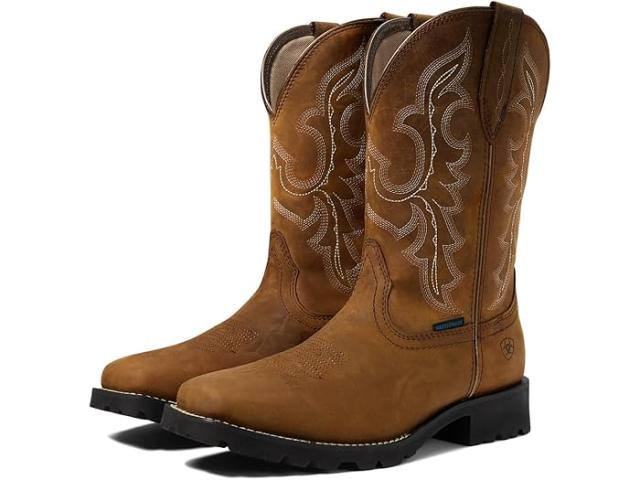 (取寄) アリアット レディース アンブライドルド ランチャー ウォータープルーフ ウェスタン ブーツ Ariat women Unbridled Rancher Waterproof Western Boot Oily Distressed Tan