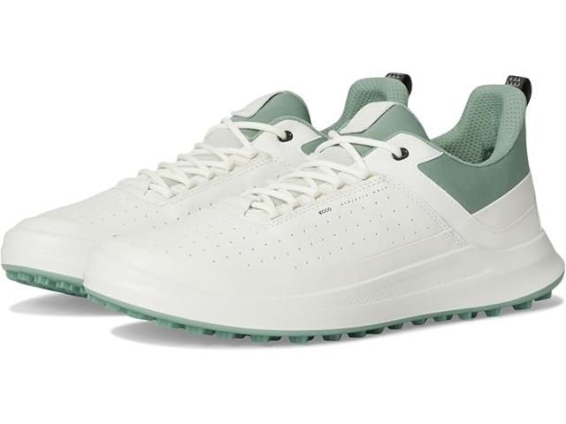 (取寄) エコー ゴルフ メンズ コア レース ウォータープルーフ ゴルフ シューズ ECCO Golf men Core Lace Waterproof Golf Shoe White/Sedum Green