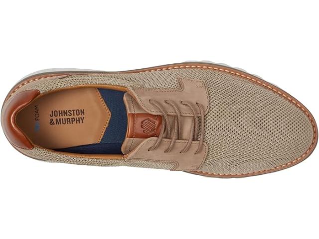 (取寄) ジョンストン&マーフィー メンズ ブレイドン ニット プレーン トゥ Johnston & Murphy men Johnston & Murphy Braydon Knit Plain Toe Taupe Knitの通販は