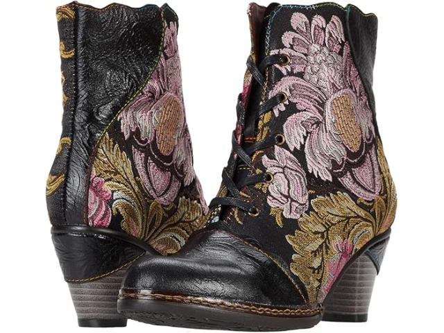 (取寄) ラルティストバイスプリングステップ レディース サイレン L'Artiste by Spring Step women Siren Black Multi