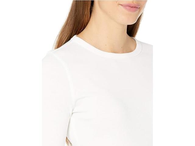 (取寄) リラ P レディース 1X1 リブ 3/4 スリーブ クルーネック ティー Lilla P women 1x1 Rib 3/4 Sleeve Crewneck Tee White 3/4 Sleeve Crew – Lilla P