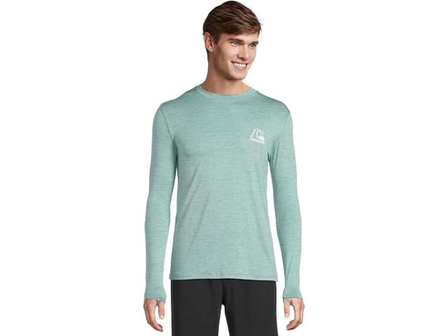 (取寄) クイックシルバー メンズ DNA ロゴ サーフ ティー ロング スリーブ サーフ ティー Quiksilver men Dna Logo Surf Tee Long Sleeve Surf Tee Jade Heather