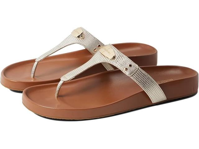 (取寄) マイケルコース レディース プレート サンダル MICHAEL Michael Kors women Plate Sandal Pale Gold