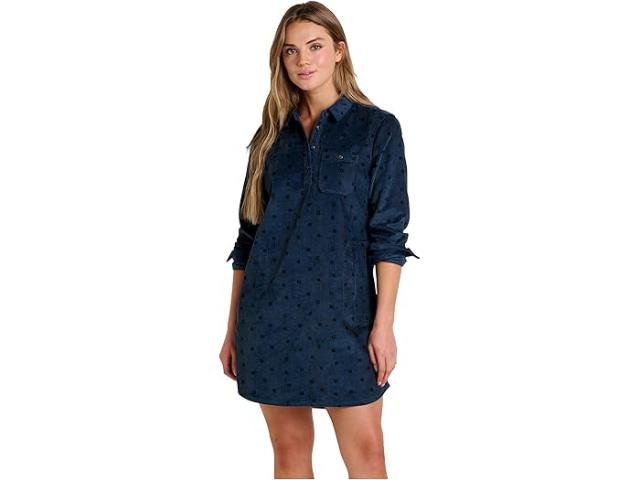 (取寄) トードアンドコー レディース カスケーディア ポップオーバー ロング スリーブ ドレス Toad&Co women Cascadia Popover Long Sleeve Dress Midnight Geo Print