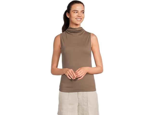 (取寄) マイケル スターズ レディース キアラ ドレープ ネック タンク Michael Stars women Chiara Drape Neck Tank Cobblestone