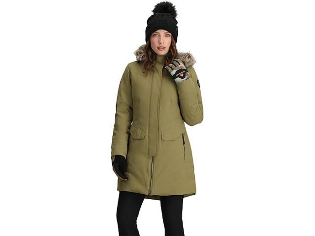 (取寄) オバマイヤー レディース ソジャーナー ダウン ジャケット Obermeyer women Sojourner Down Jacket Smokey Olive