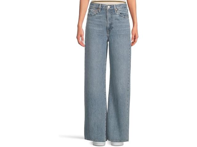 (取寄) リーバイス プレミアム レディース リブケージ ワイド レッグ ジーンズ Levi's Premium women Ribcage Wide Leg Jeans Far and Wide