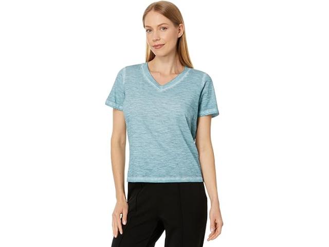 (取寄) アイリーン フィッシャー レディース V-ネック ショート スリーブ ティー Eileen Fisher women V-Neck Short Sleeve Tee Seafoam