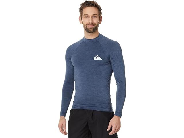 (取寄) クイックシルバー メンズ エブリデイ UPF50 ロング スリーブ ラッシュガード Quiksilver men Quiksilver Everyday UPF50 Long Sleeve Rashguard Vintage Indigo Heatherの通販は