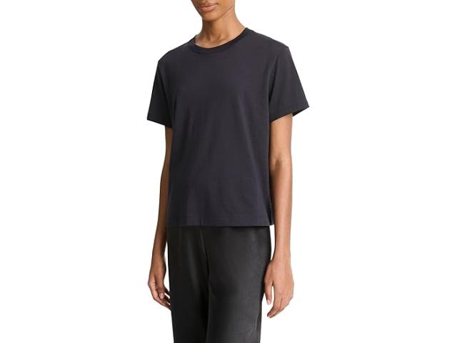(取寄) ヴィンス レディース ショート スリーブ クルー ネック ティー Vince women Short Sleeve Crew Neck Tee Coastal Blueの通販は