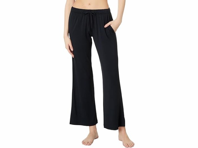 (取寄) エバージェイ レディース ジゼル エブリデイ ストレート レッグ パンツ Eberjey women Eberjey Gisele Everyday Straight Leg Pants Black