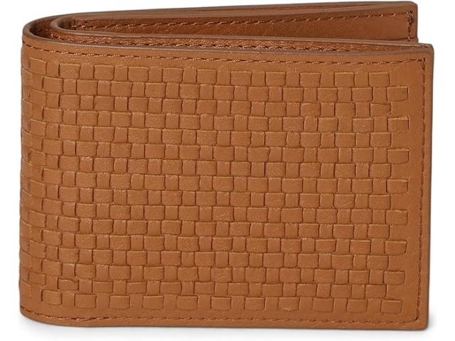 (取寄) ジョンストン&マーフィー メンズ キングストン ウーブン ビルフォールド Johnston & Murphy men Kingston Woven Billfold Brown