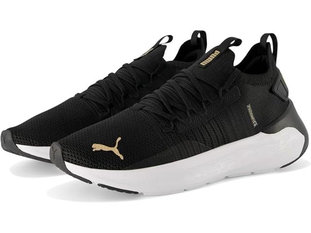 (取寄) プーマ レディース ソフトライド シンメトリー フュージョン ランニング シューズ PUMA women Softride Symmetry Fuzion Running Shoes Puma Black/Puma Gold