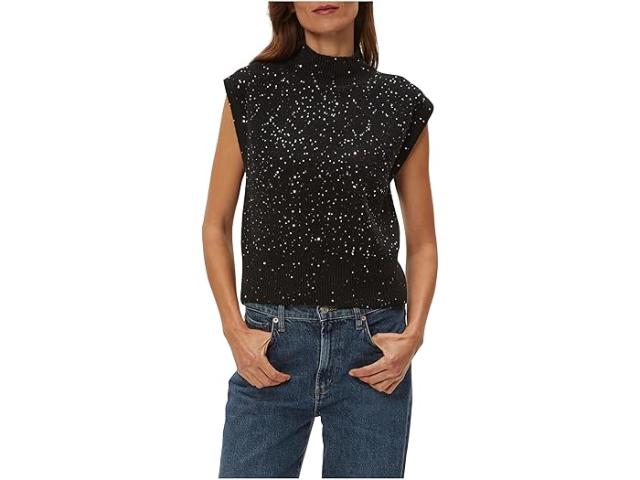 (取寄) マイケル スターズ レディース ライナ モック ネック セーター Michael Stars women Raina Mock Neck Sweater Black